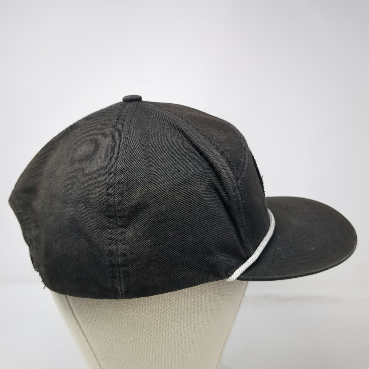 Mile High Spirits Fireside Bourbon Black Baseball Cap One Size Snapback Rope Hat
