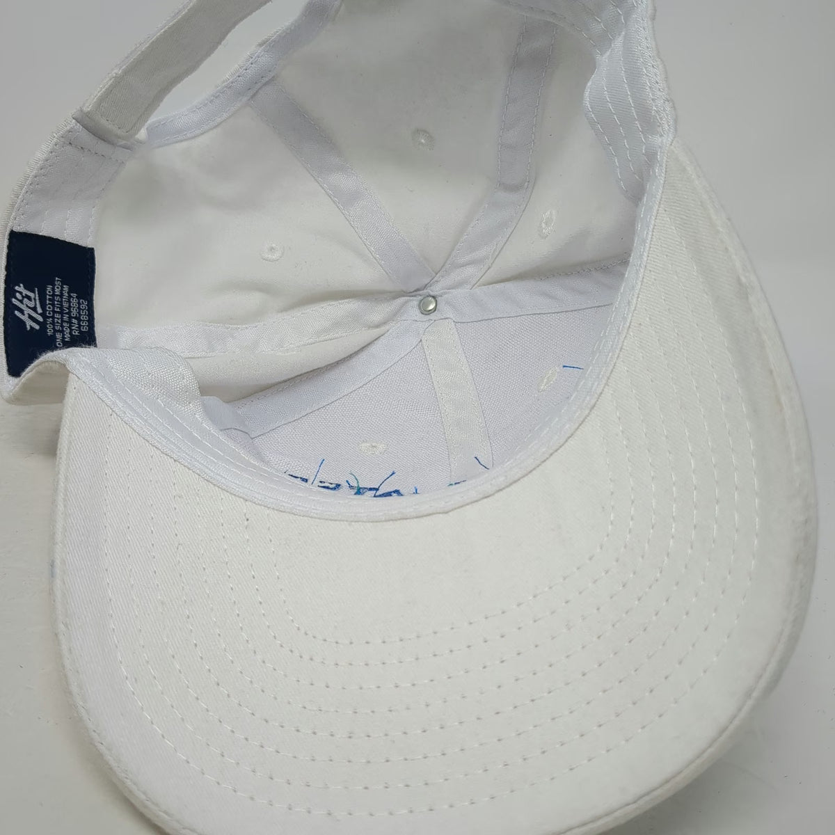 Hit Baseball Cap White One Size Clearwater Analytics Logo Strapback Hat Cotton
