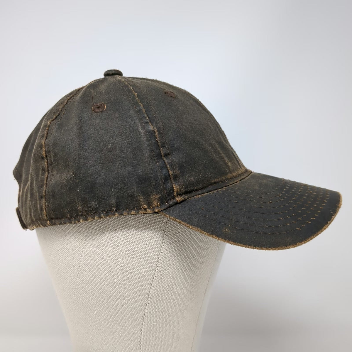 Signatures Baseball Cap Brown One Size Contrast Heavy Stitch Strapback Solid hat