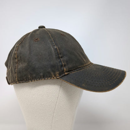 Signatures Baseball Cap Brown One Size Contrast Heavy Stitch Strapback Solid hat