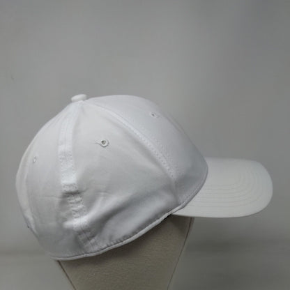 PUMA Stretch Fitted Hat White One Size Solid 6 Panel Vent Holes