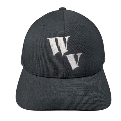 WV Adult Strapback Hat Black One Size Adjustable Pro Model Pacific Headwear