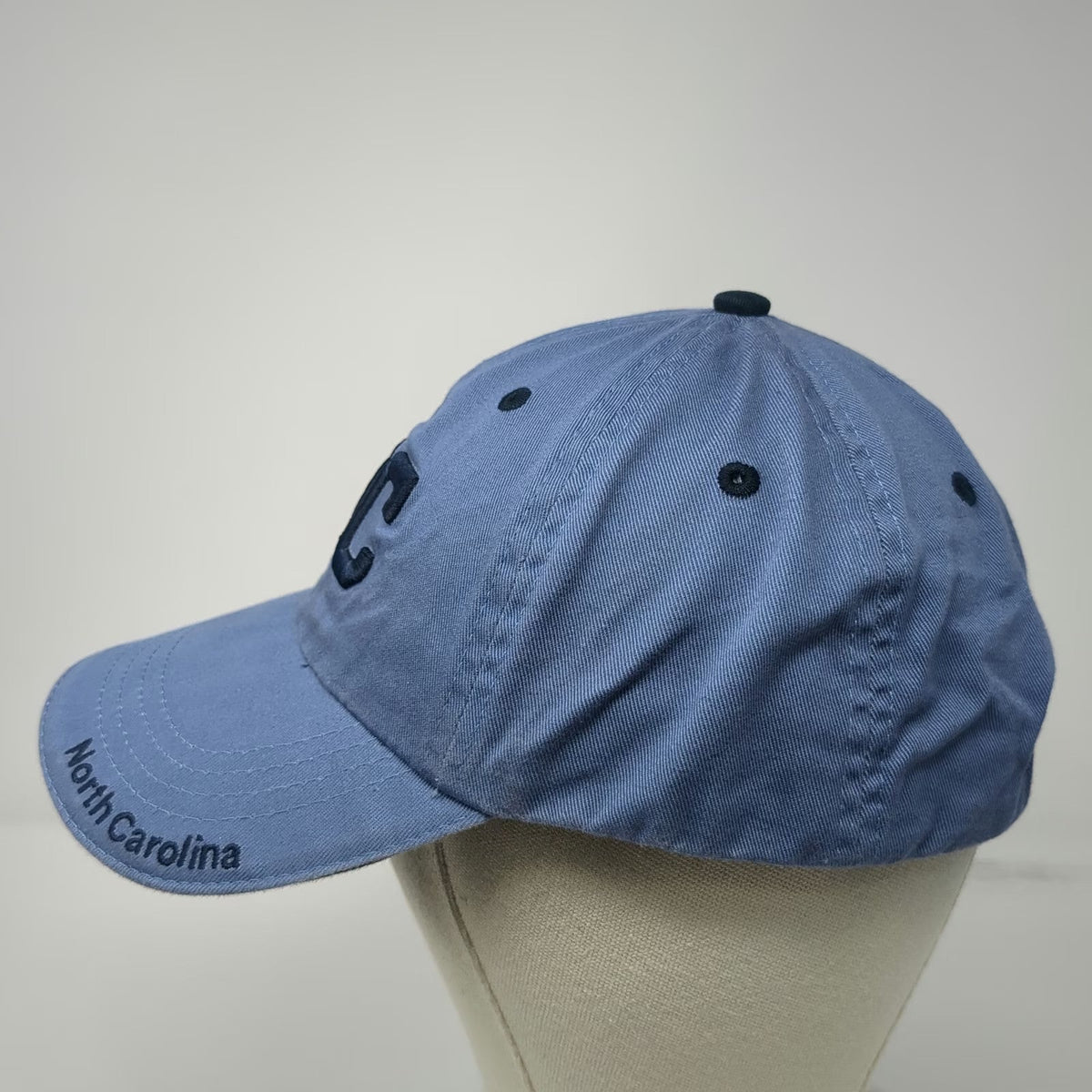 Fahrenheit Baseball Cap Blue One Size Embroidered NC North Carolina Logo Hat