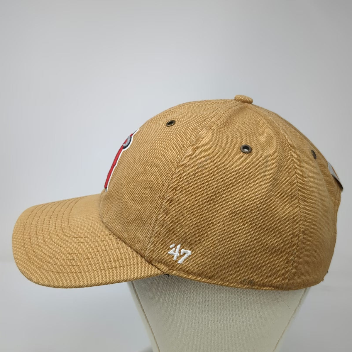 Los Angeles Angels MLB Carhartt '47 Baseball Cap Brown One Size Slideback Hat
