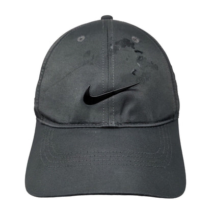 Nike Golf Strapback Hat Gray OSFM Adjustable Swoosh Forsythe SOS Security