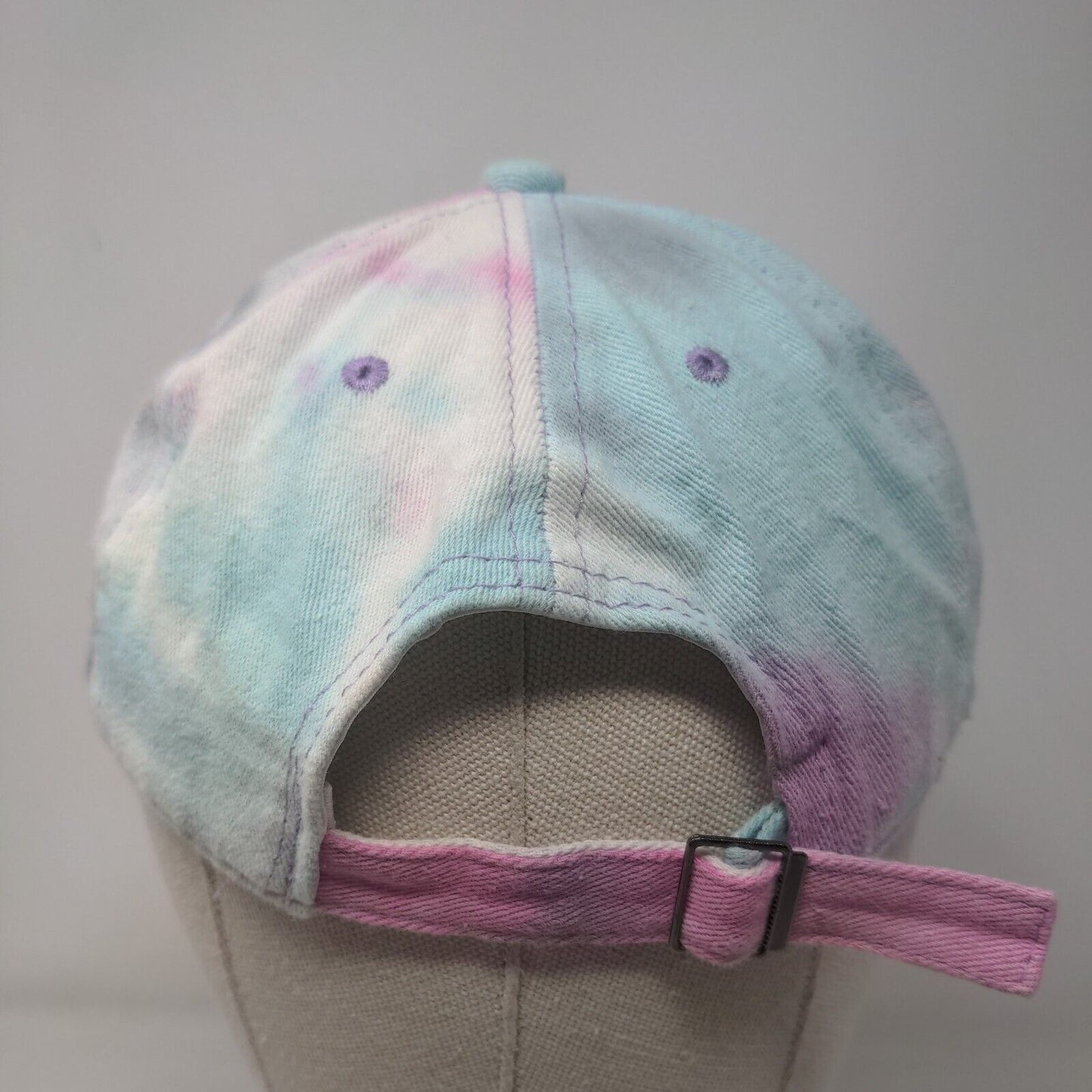 Cedar Key Florida 1869 Slideback Hat Multi One Size Embroidered Tie Dye