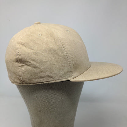 Headstash Grassroots Men's Fitted Hat Tan 100% Hemp Satin Lined Embroidered