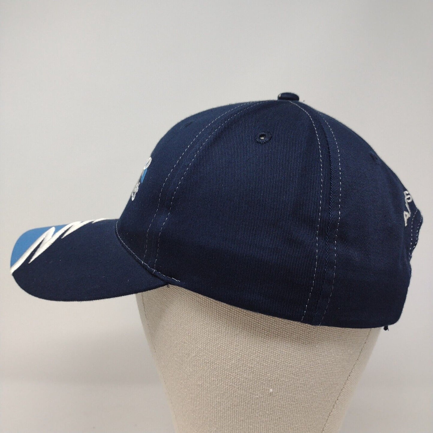 AIR St Luke's Strapback Hat Blue OSFA Adjustable Embroidered 6 Panel Cotton