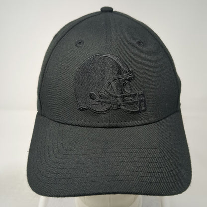 Cleveland Browns NFL New Era Hat Black M Tonal Logo Stretch Fit 39THIRTY Curved