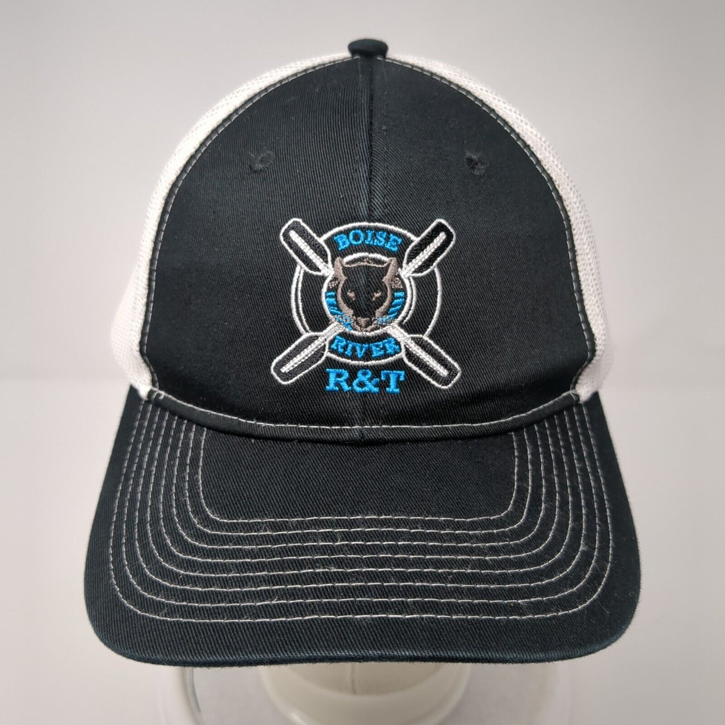 Boise River R&T Mesh Back Trucker Hat Black One Size Port Authority