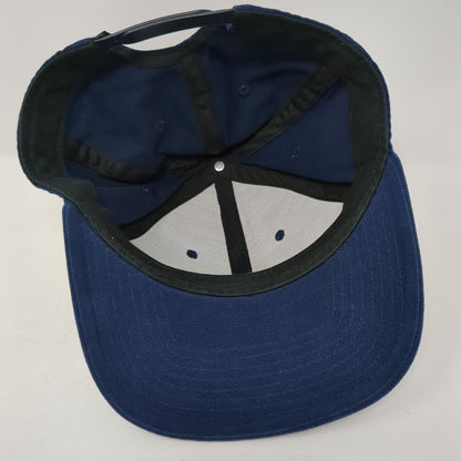 Vans Off The Wall Patch Snapback Hat Blue One Size 6 Panel Vent Holes