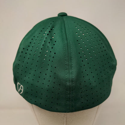 Y Initial Fitted Hat Green L/XL Embroidered Flexfit Yupoong Cap America