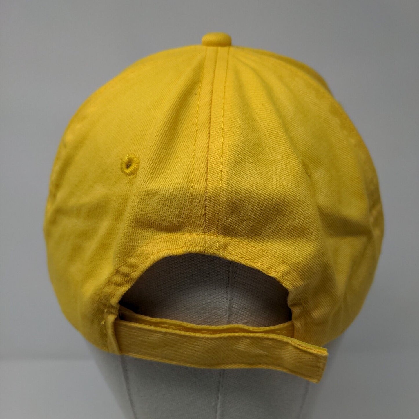 Love On Strapback Hat Yellow OSFM Adjustable Embroidered 6 Panel Hit Cotton