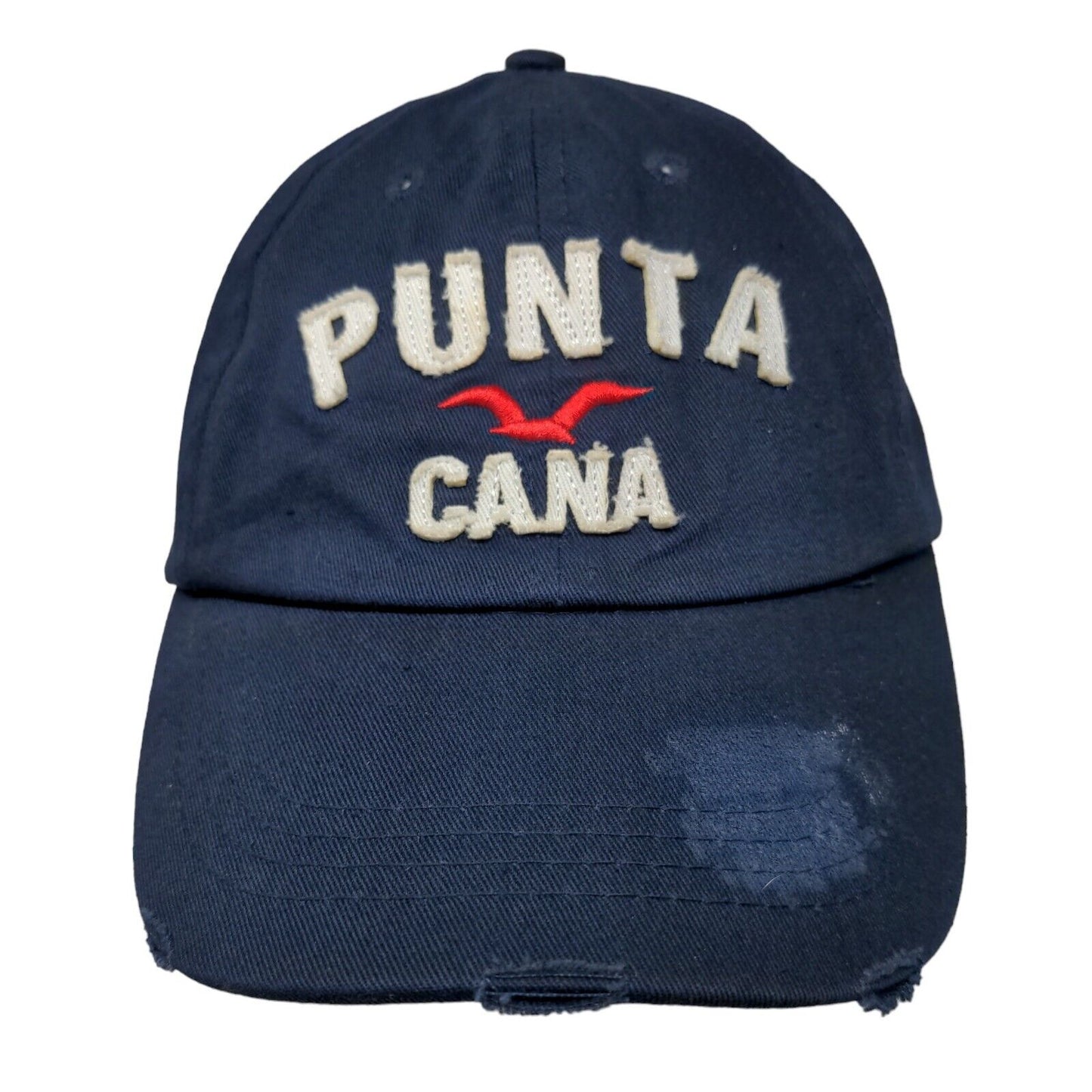 Punta Cana Strapback Hat Blue OSFA Embroidered Adjustable 6 Panel