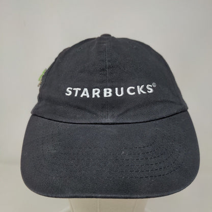 Starbucks Men's Strapback Hat Black Multicolor Embroidered Logo Employee Barista