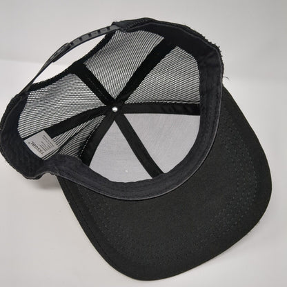 TSSGBL Snapback Mesh Back Trucker Hat Black OSFM Adjustable Blank