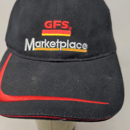 Gordon Food Service Men's Strapback Hat Black Adjustable Embroidered Logo