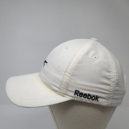 Reebok Strapback Baseball Cap White One Size Adjustable Embroidered 6 Panel