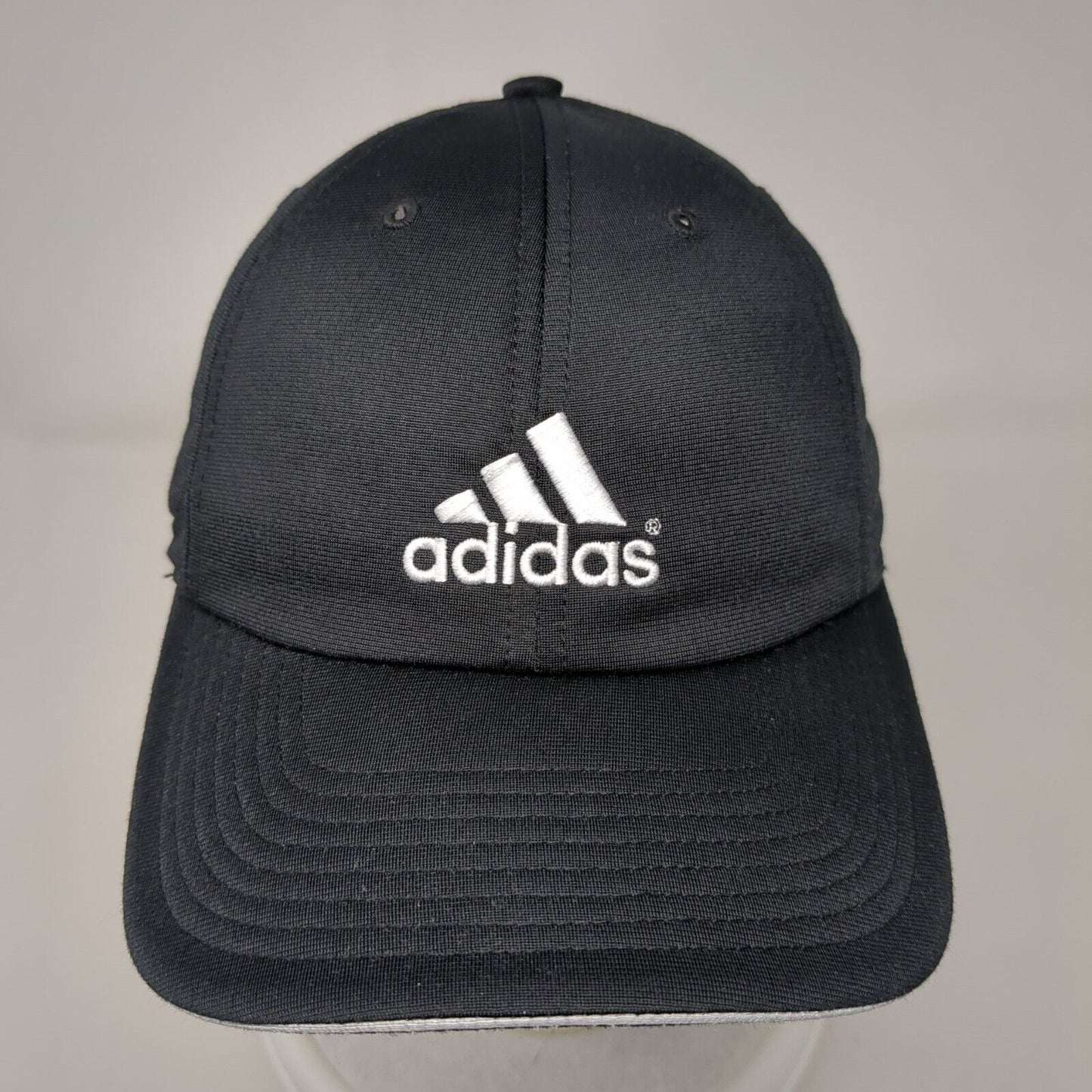 Adidas Slideback Hat Black OSFA Embroidered Adjustable 3 Stripes
