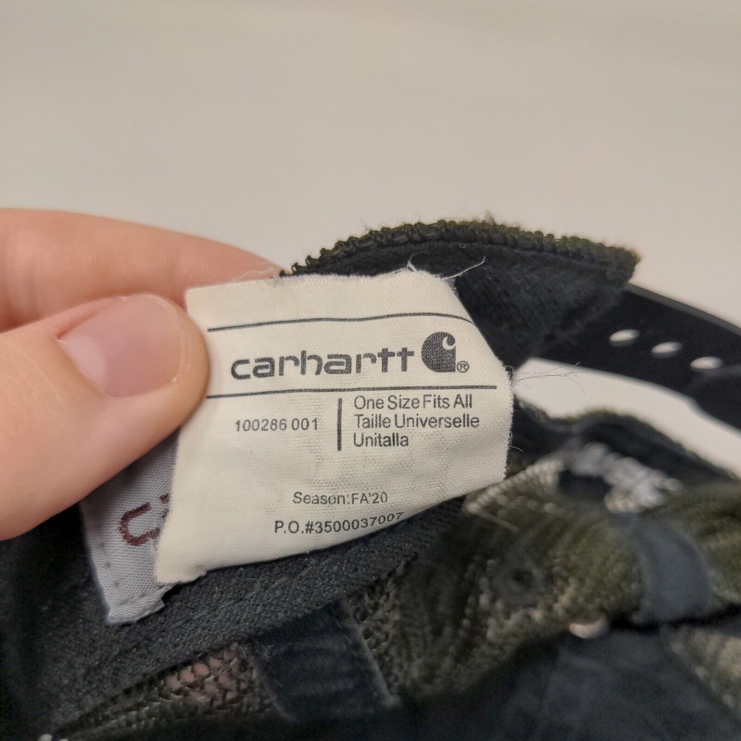 Carhartt Snapback Trucker Hat Multicolor OSFA Adjustable Mesh Back Cotton