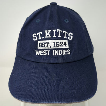 Paradise St. Kitts West Indies Est 1624 Blue Baseball Cap One Size Strapback Hat