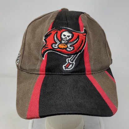 Tampa Bay Buccaneers Strapback Hat Brown Striped OSFA Embroidered Logo NFL