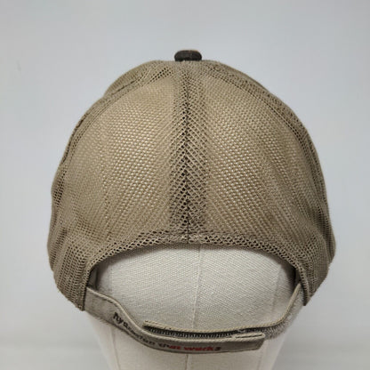 Squincher Hydration Men's Strapback Mesh Back Hat Brown OSFM Distressed