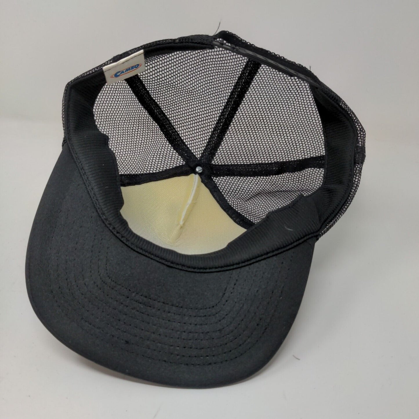 Cameo Men's Snapback Mesh Back Hat Black OSFA Graphic Spring Break Ying Yang
