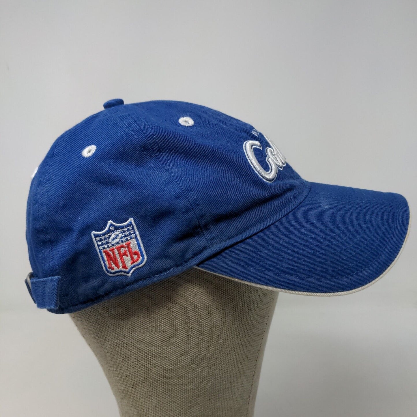 Reebok Team Apparel NFL Men's Indianapolis Colts Hat Blue OSFA 4 Autographs