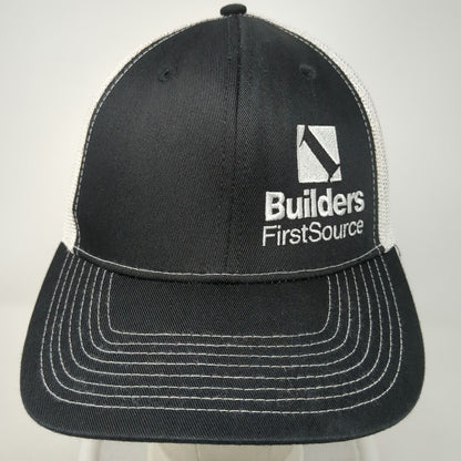 Ivory Headwear Builders FirstSource Trucker Hat Black OSFM Mesh Logo Snapback