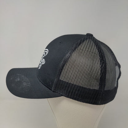 Bella's Pizza Men's Snapback Mesh Back Hat Black Adjustable Embroidered Logo