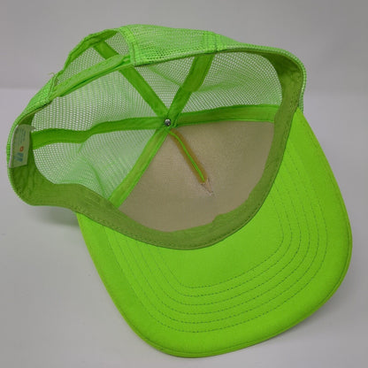 Live Hi Snapback Trucker Hat Green OSFA Adjustable Mesh Back 6 Panel Polyester