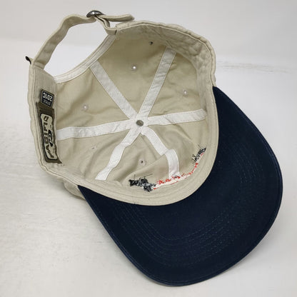 Pacific Headwear Baseball Cap Beige Blue One Size Custom Woodworking Hammer Hat
