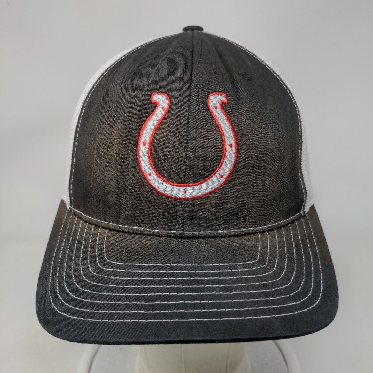 Richardson 112 Snapback Mesh Back Hat Black Indianapolis Colts NFL Logo