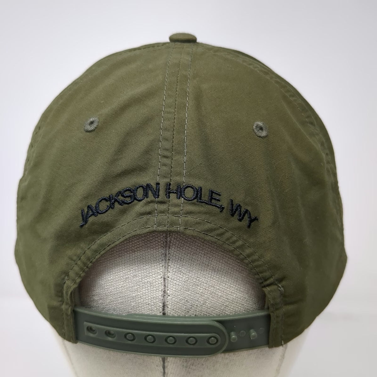 You Know. 5 Panel Green Hat One Size Jackson Hole WY Mountain Rope Snapback