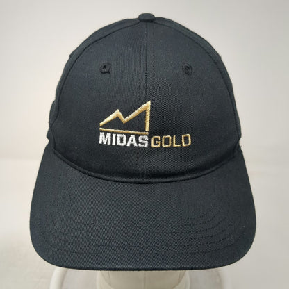 Richardson Baseball Cap Black One Size Midas Gold Mountain Adjustable Cotton Hat