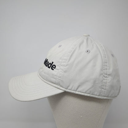 TaylorMade Strapback Baseball Cap White One Size Adjustable Embroidered 6 Panel