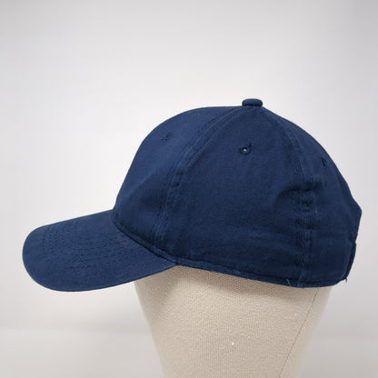 George Strapback Baseball Cap Blue One Size Adjustable Vented Holes Blank