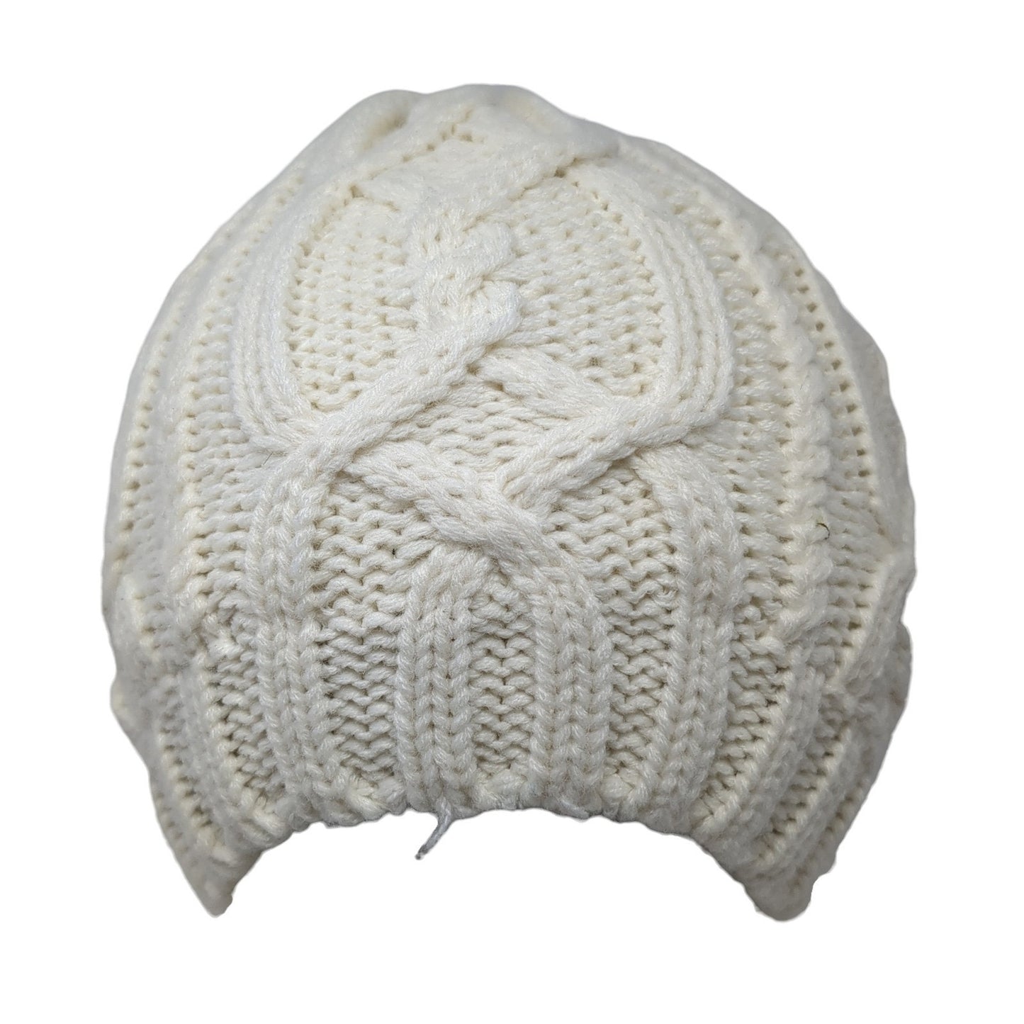 Merona Beanie Hat Beige One Size Stretch Hand-Knitted Lightweight Blank