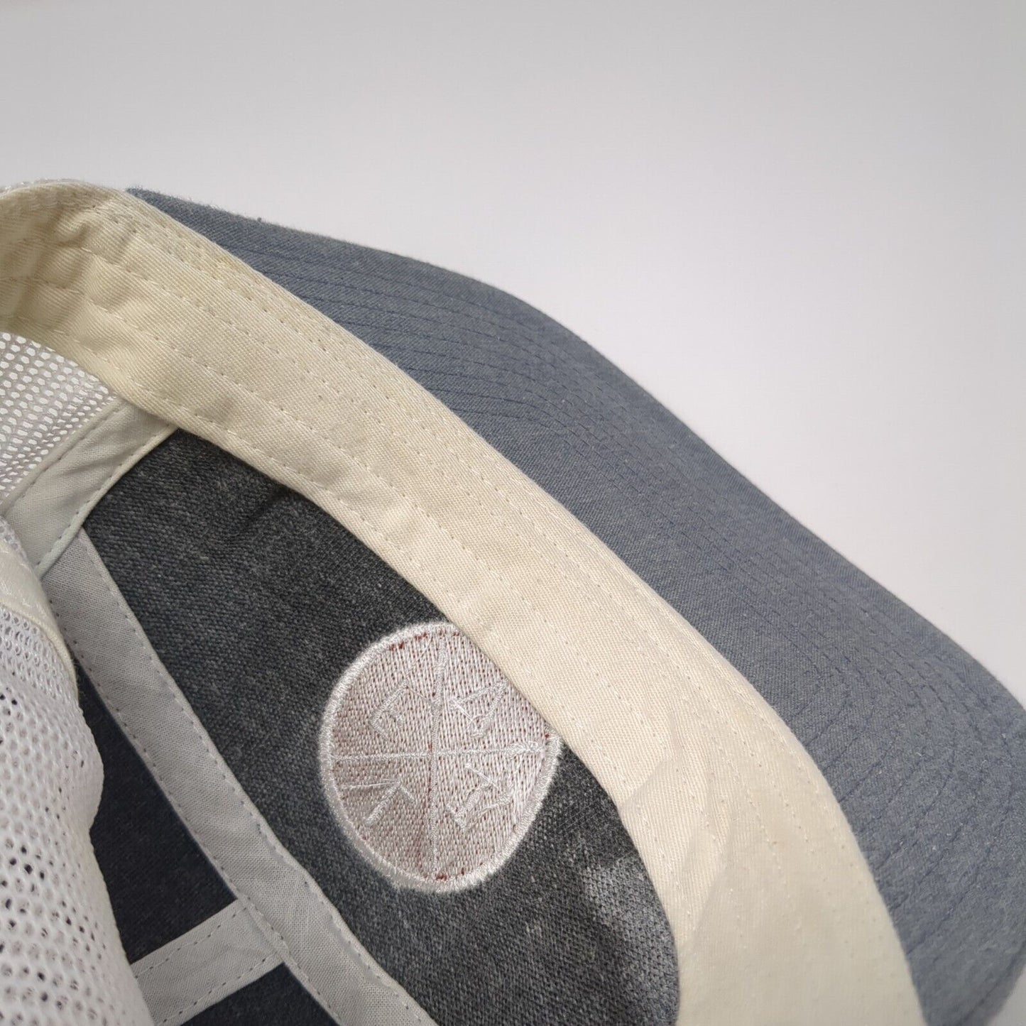 FLTV Snapback 5 Panel Hat Gray One Size Mesh Back Adjustable Colorblock