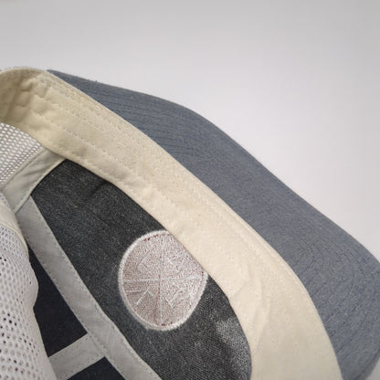 FLTV Snapback 5 Panel Hat Gray One Size Mesh Back Adjustable Colorblock
