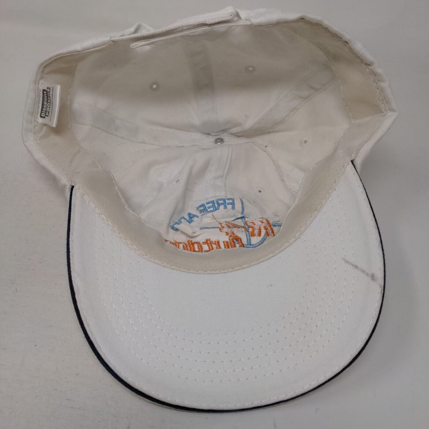 R4 Outdoors.com Free App Strapback Hat White One Size Adjustable Embroidered