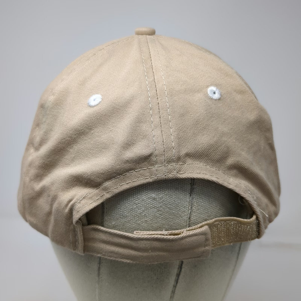 One&Only Palmilla Cotton Baseball Cap Beige One Size Strapback Curved Brim Hat