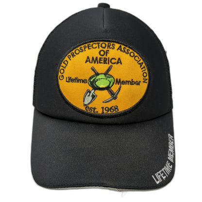 GPAA Gold Prospectors Association of America Hat Black One Size Trucker