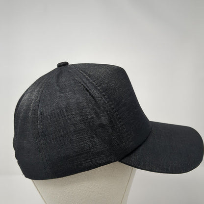 Unbranded Snapback Hat Black One Size Adjustable Metal Ring Embellished