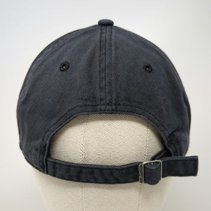 Nike Baseball Cap Black One Size Adjustable Heritage86 Swoosh Logo Strapback Hat