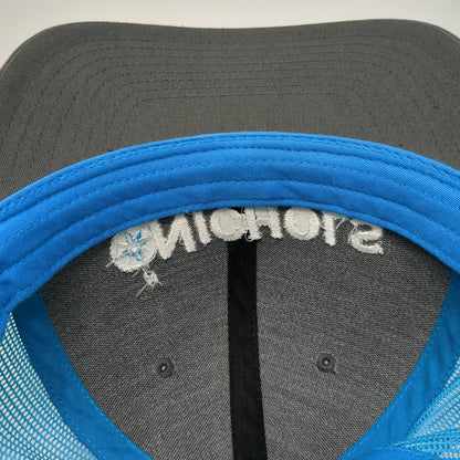 Richardson Trucker Hat Gray Blue One Size Nichols CPA Mesh Back Snapback Hat