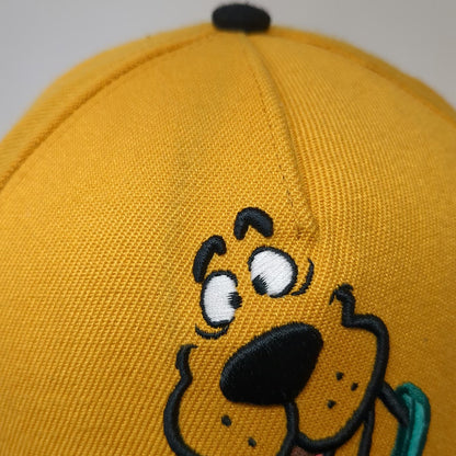 Scooby-Doo 5 Panel Brown One Size Hat Snapback Embroidered Character Graphic