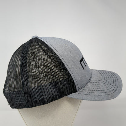 Richardson Snapback Mesh Back Trucker Hat Gray One Size Embroidered m|m