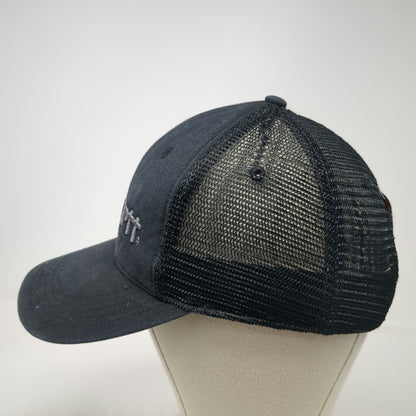 Carhartt Trucker Hat Black Gray One Size Mesh Back Snapback Embroidered Logo